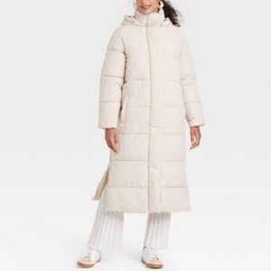Target Women's Cream Puffer Coat
